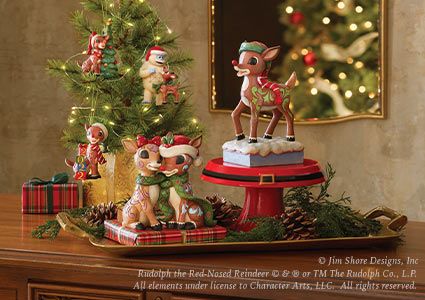 Rudolph Reindeer Figurines