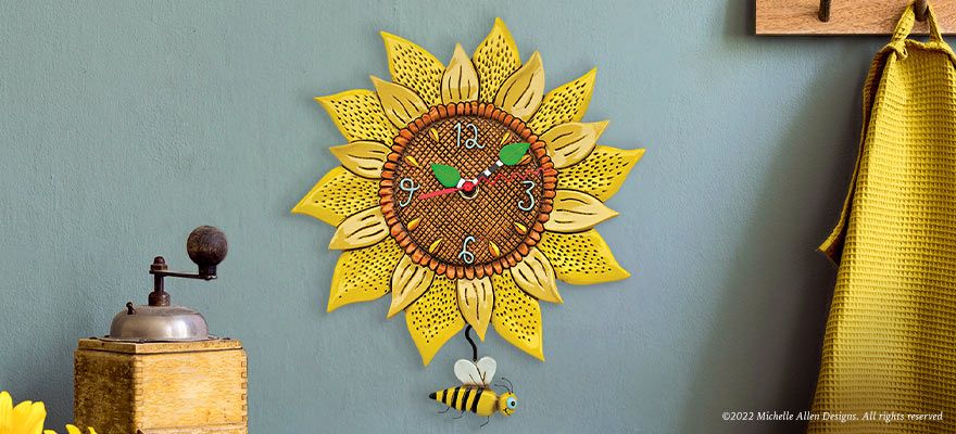 Allen Sunflower Clock