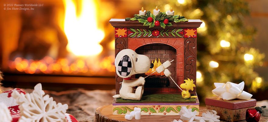 Snoopy and Woodstock by Fire Jim Shore Figurine