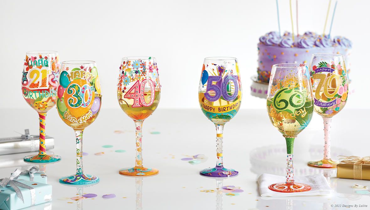 Lolita B Wine Glass Does Your Name Begin With B Stylish Colourful Handmade Gift 