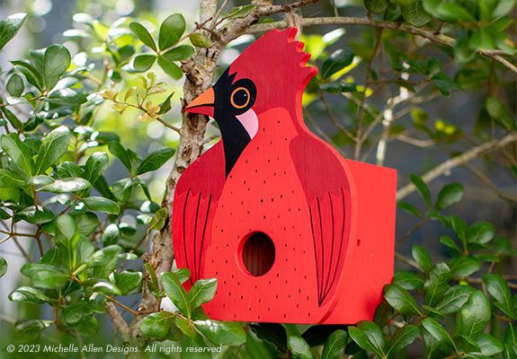 Allen Designs Cardinal Birdhouse