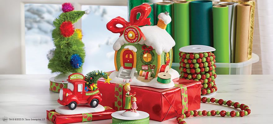 Grinch Village Ribbon
