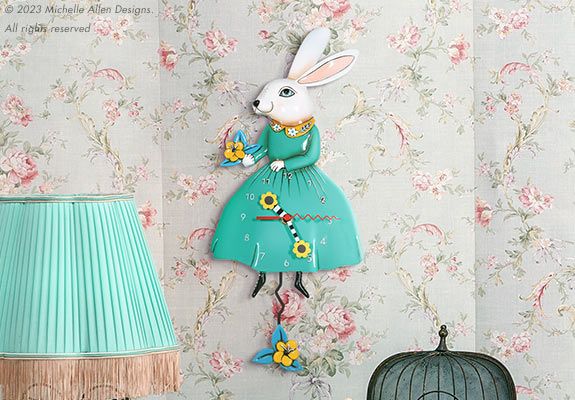 Allen Designs Bunny Wall Clock