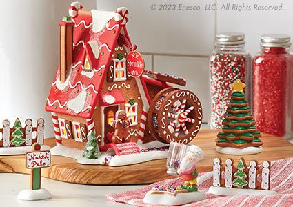 North Pole Candy Cane Building