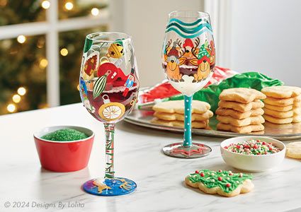 Bright Holiday Glasses
