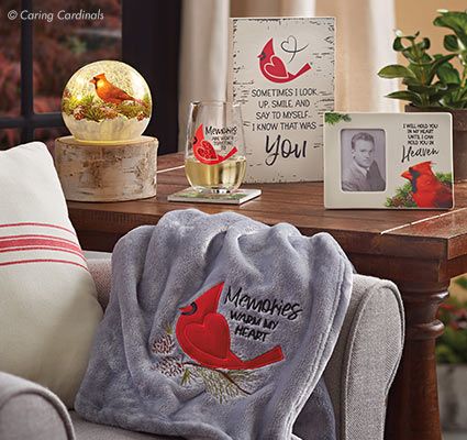 Caring Cardinals Blanket, Table Items