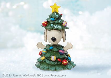 Snoopy Christmas Tree Figurine