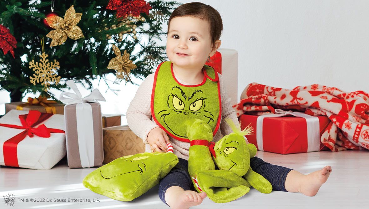Baby with Grinch Apparel
