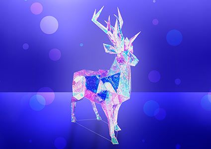 prism lit reindeer