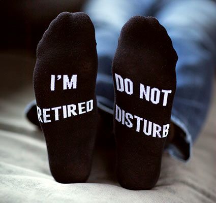 Our Name is Mud RETIREMENT SOCKS
