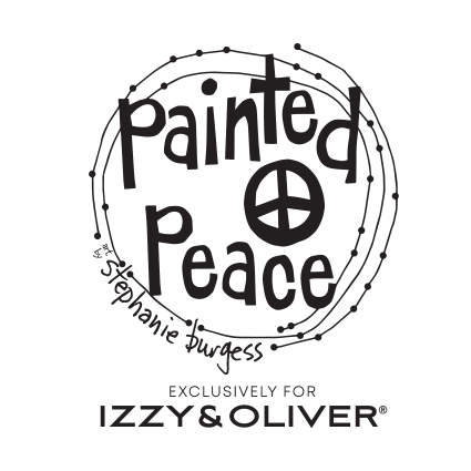 painted peace logo