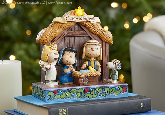 Nativity Scene with Candle