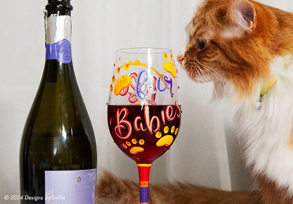 lolita fur baby wine glass