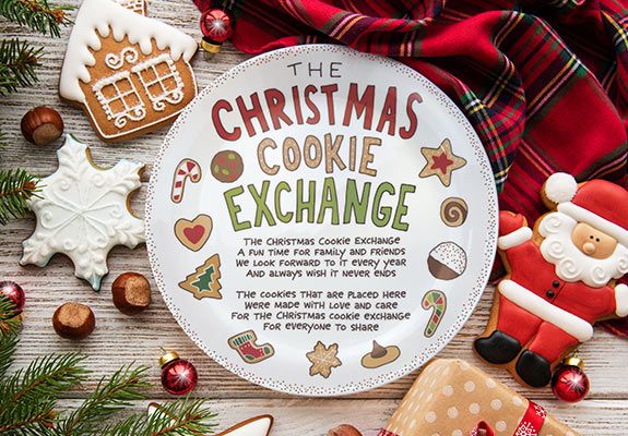 cookie exchange plate