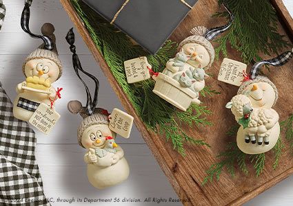 Snowpinion ornaments
