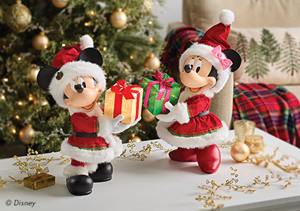 Mickey and Minnie figurines