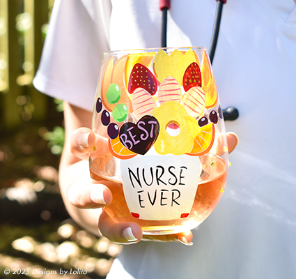 Stemless Nurse Glass