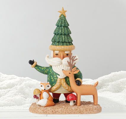 animal santa figurine