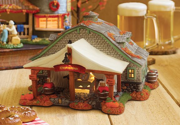 Snow Village Harvest building