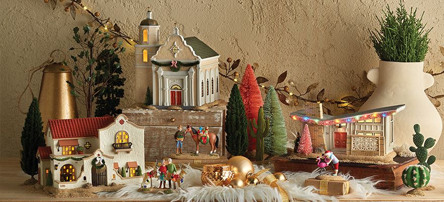 Christmas Canyon lit buildings