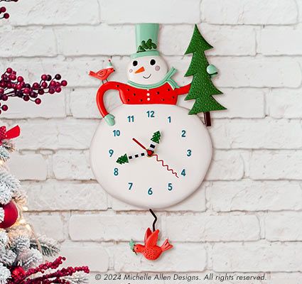 Snowman Clock