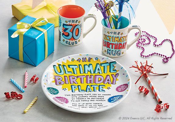 Birthday Plate Birthday Mug