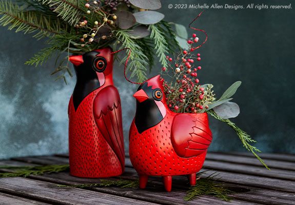 Allen Designs Cardinal Pots