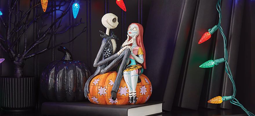 Jack and Sally on Pumpkin 