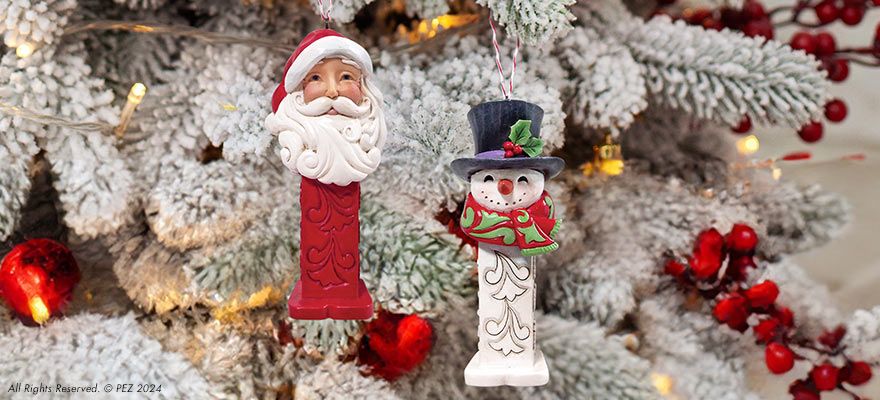 Santa Pez Jim Shore PEZ candy ornaments