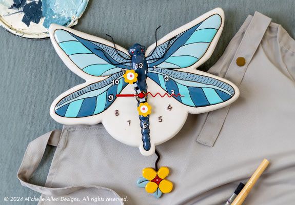 Dragonfly Clock 