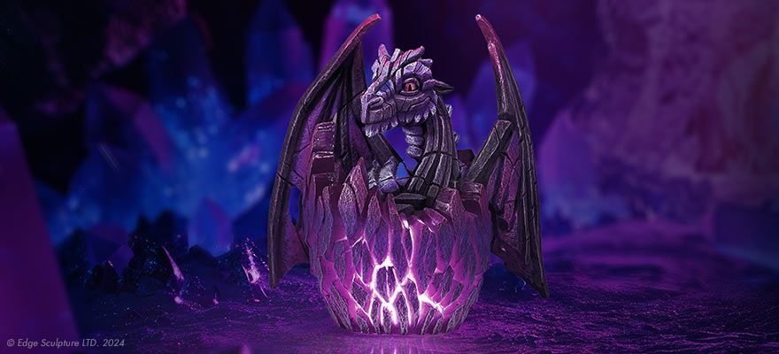 Edge Lit Dragon Statue 