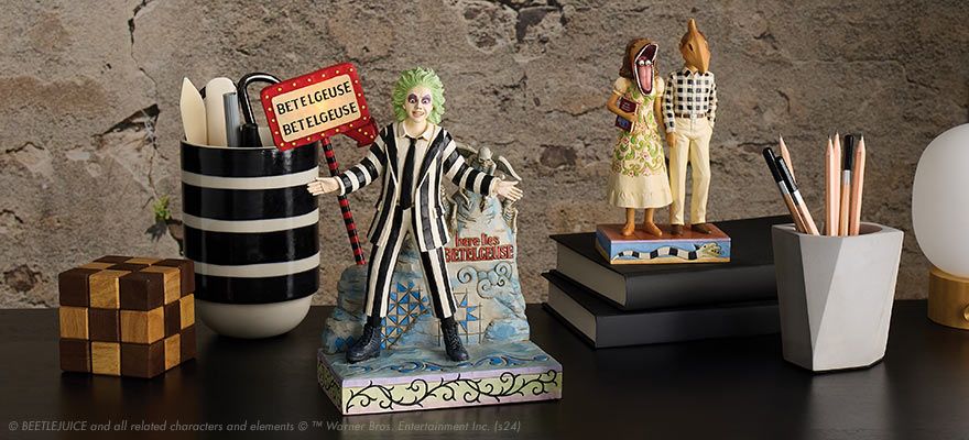 Beetlejuice Figurines Jim Shore PEZ candy ornaments