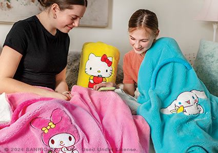 Sanrio plush blankets 