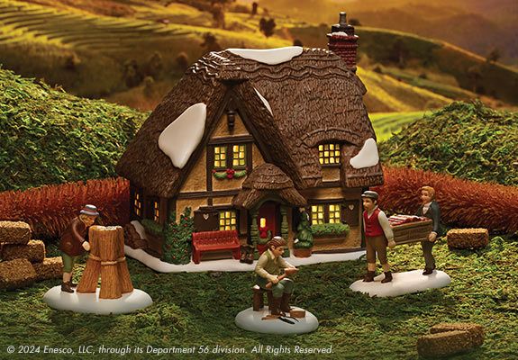 Dickens Village Lit Building 