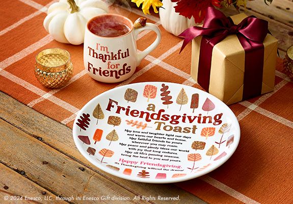 Our Name is Mud Friendsgiving plate