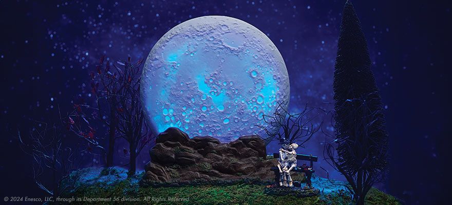 Village Halloween globe