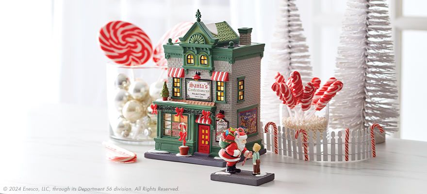 Christmas in the City lit building 