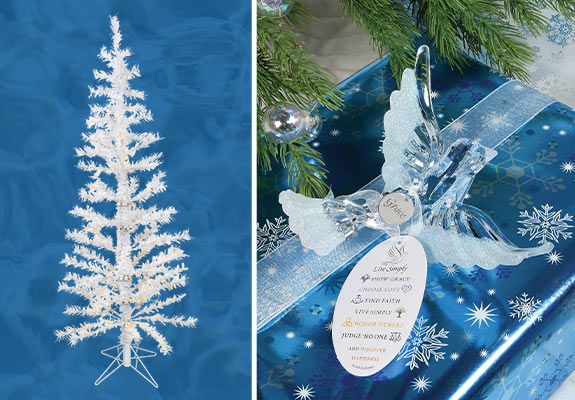 Ornaments with Facet Tree 