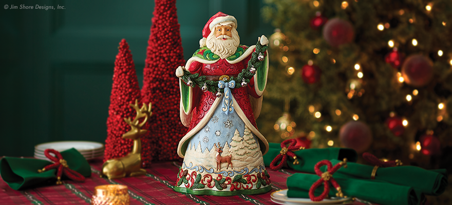 Jim Shore Santa figurines