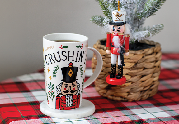 Our Name is Mud Christmas mug