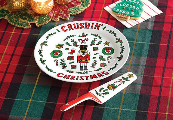 Our Name is Mud Christmas serveware