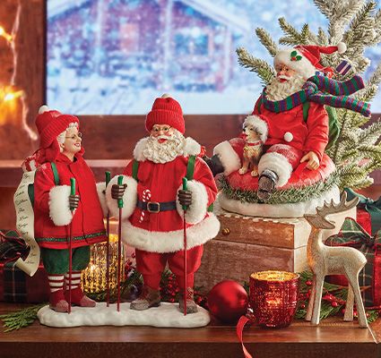 Santa figurines