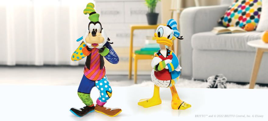 Goofy and Donald Disney Britto Figurines 