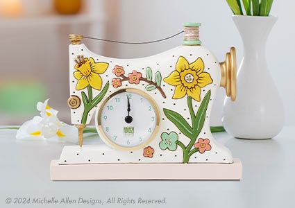 Sewing Machine Clock 