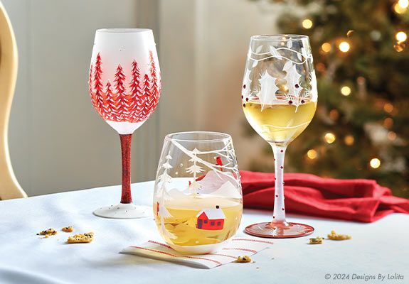 Red Holiday Glasses