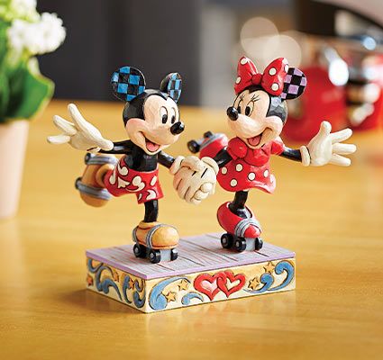Mickey and Minnie figurines