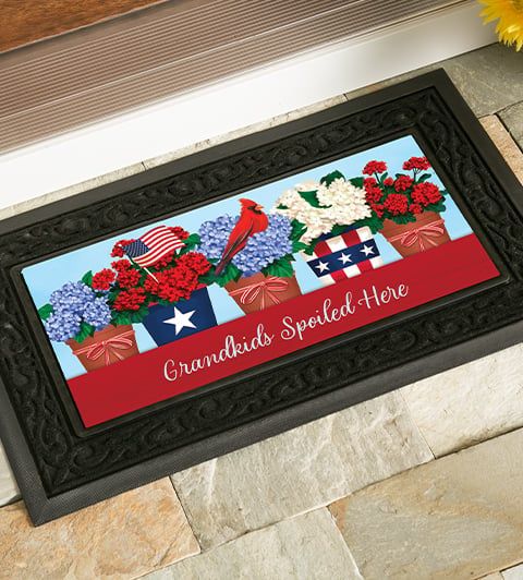 Custom patriotic doormat