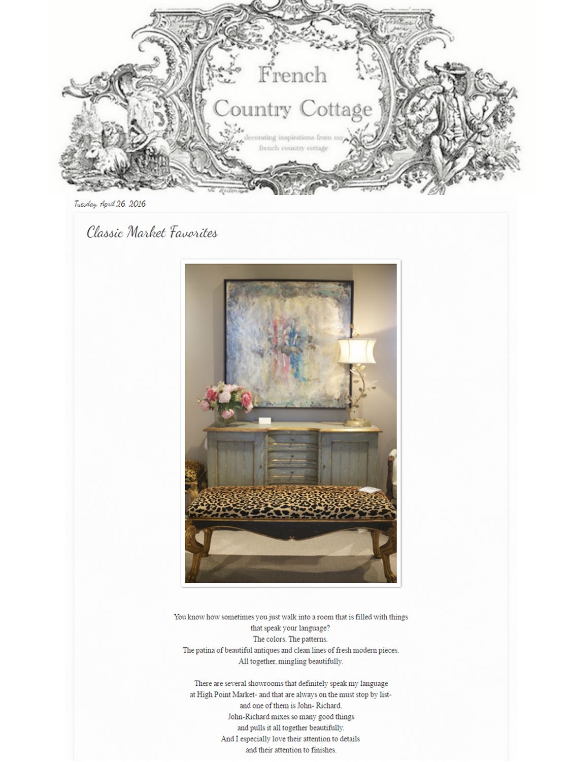 French Country Cottage - April 2016
