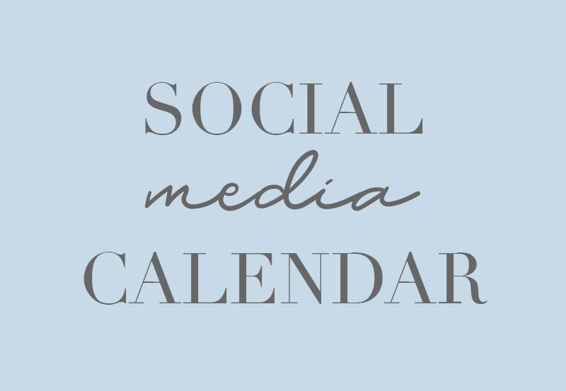 Q4 Social Calendar