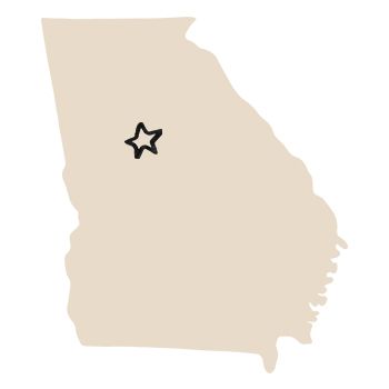 Atlanta, Georgia State with star Gift Market